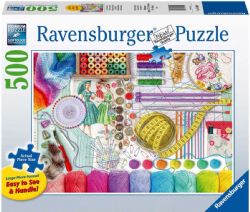 RAVENSBURGER CASSE-TÊTE 500 LARGES PIÈCES ADULTES - L'ATELIER DE COUTURE #16440